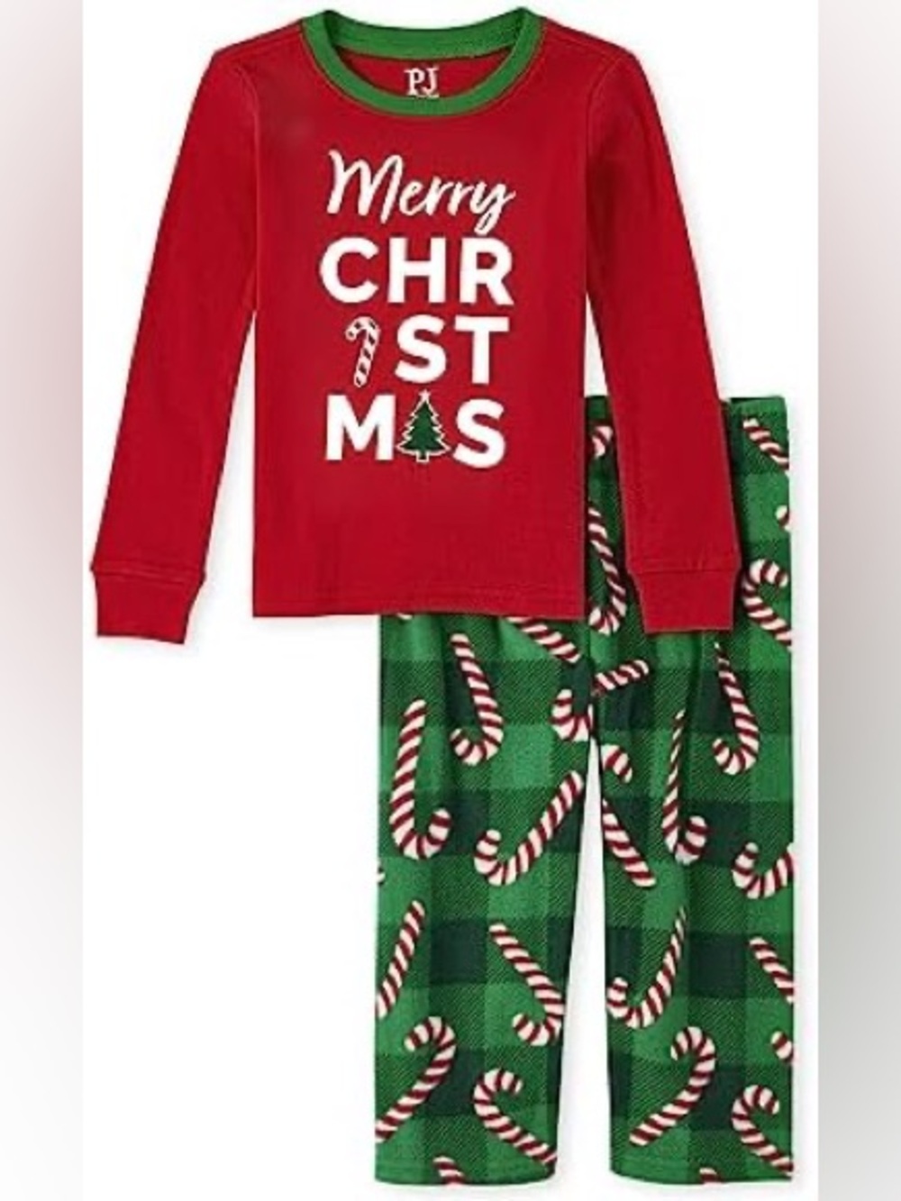 Children’s Place Cozy Flannel Christmas Pajama Set Unisex Size Medium 7/8 NWT